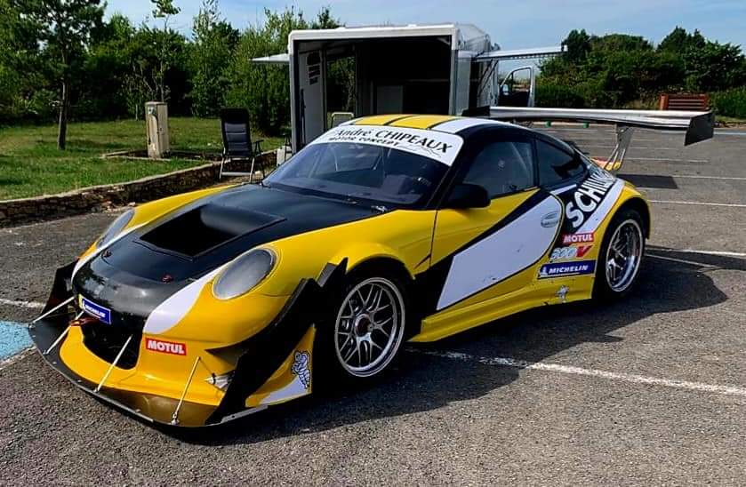 HillClimbLocura's tweet photo. Aquí está el PORSCHE GT3R del francés NICOLÁS WERVER. Tras un largo trabajo, este #HillClimbMonster será protagonista de la Montaña del país vecino y de las mejores pruebas europeas. #HillClimb https://t.co/75tvyrd7av