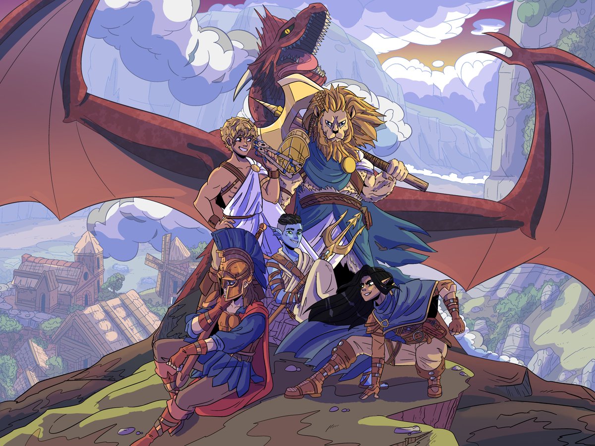 Fragment2O's tweet photo. As our first #Fragment20 campaign Odyssey of the Dragonlords continues, we can't wait to see just what this party gets up to next. 
Twitch: https://t.co/WgROJHIW9y Art: @aimaay https://t.co/GyvET2PNWt