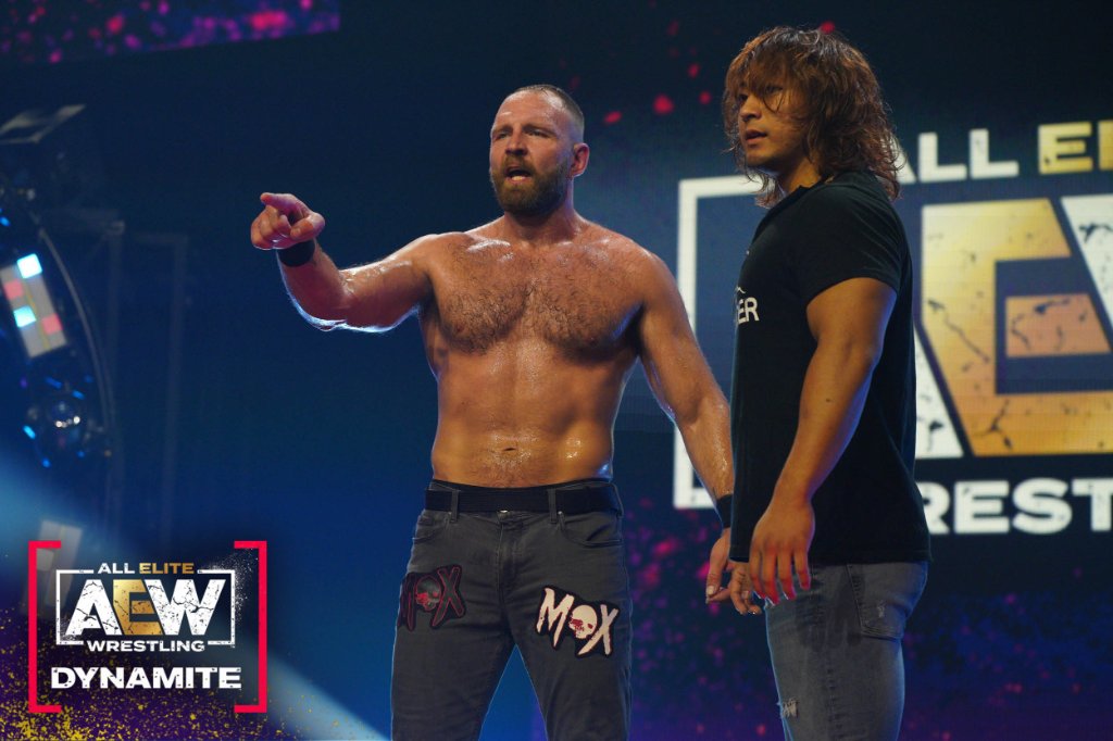 Reunited, during all the madness last night at #AEWDynamite! | @JonMoxley & @Shooter_us