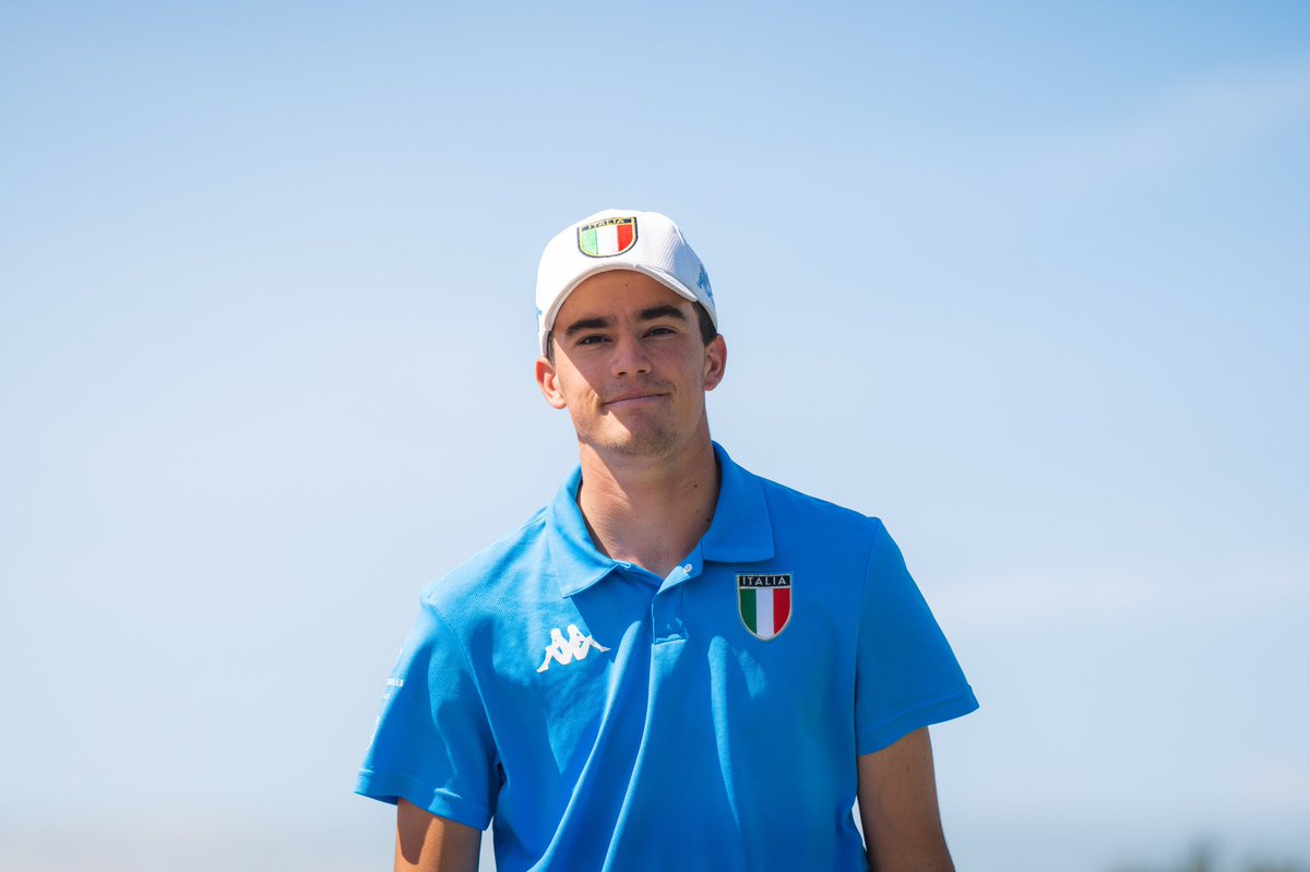FederGolf's tweet photo. 📌 European Amateur Championship

Azzurri protagonisti in Spagna: grande rimonta di 🇮🇹 #Bovari che risale 21 posizioni e vola in testa alla classifica (-7) davanti a #Celli, 2/o con -6. #Manzoni e #Michetti 75/i (+7), #Fallotico e #Florioli 82/i (+8).

#golf #federgolf https://t.co/BNX8A6a89E