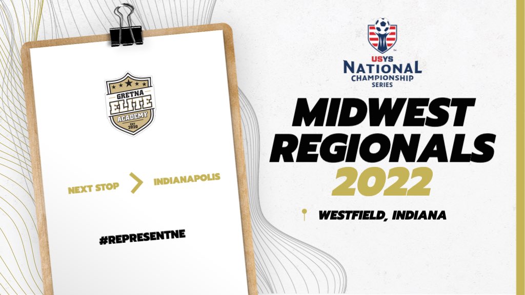 GretnaEliteAcad's tweet photo. Itโs Regionals Travel Day ๐
Safe travels to our 09 & 08 ECNL girls as they head to the 2022 USYS Midwest Regional Championships in Westfield, IN โ
#RepresentNE #USYSRegionals https://t.co/VjEu36gnK4