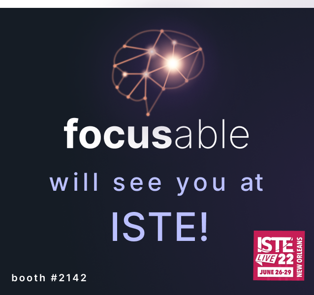Scandela9's tweet photo. 2. Focusable will be at #ISTELive22 🥳 
@arlenbitsky &amp; I are looking to convince *300 people* that #YouAreFocusable. Do you think we can do it?! 🙃

DM me if you'd like a private, in-person demo with us :) https://t.co/kL7miDq5aq