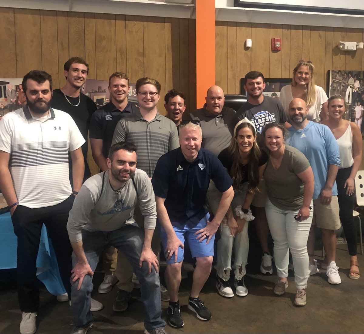 CitadelTCBF's tweet photo. The Athletics External Operations team did some team bonding on a bowling outing today at @thealleychas 🎳 Thank you so much to The Citadel Athletic Department for putting together a fantastic time! https://t.co/Eb4euTpdQp