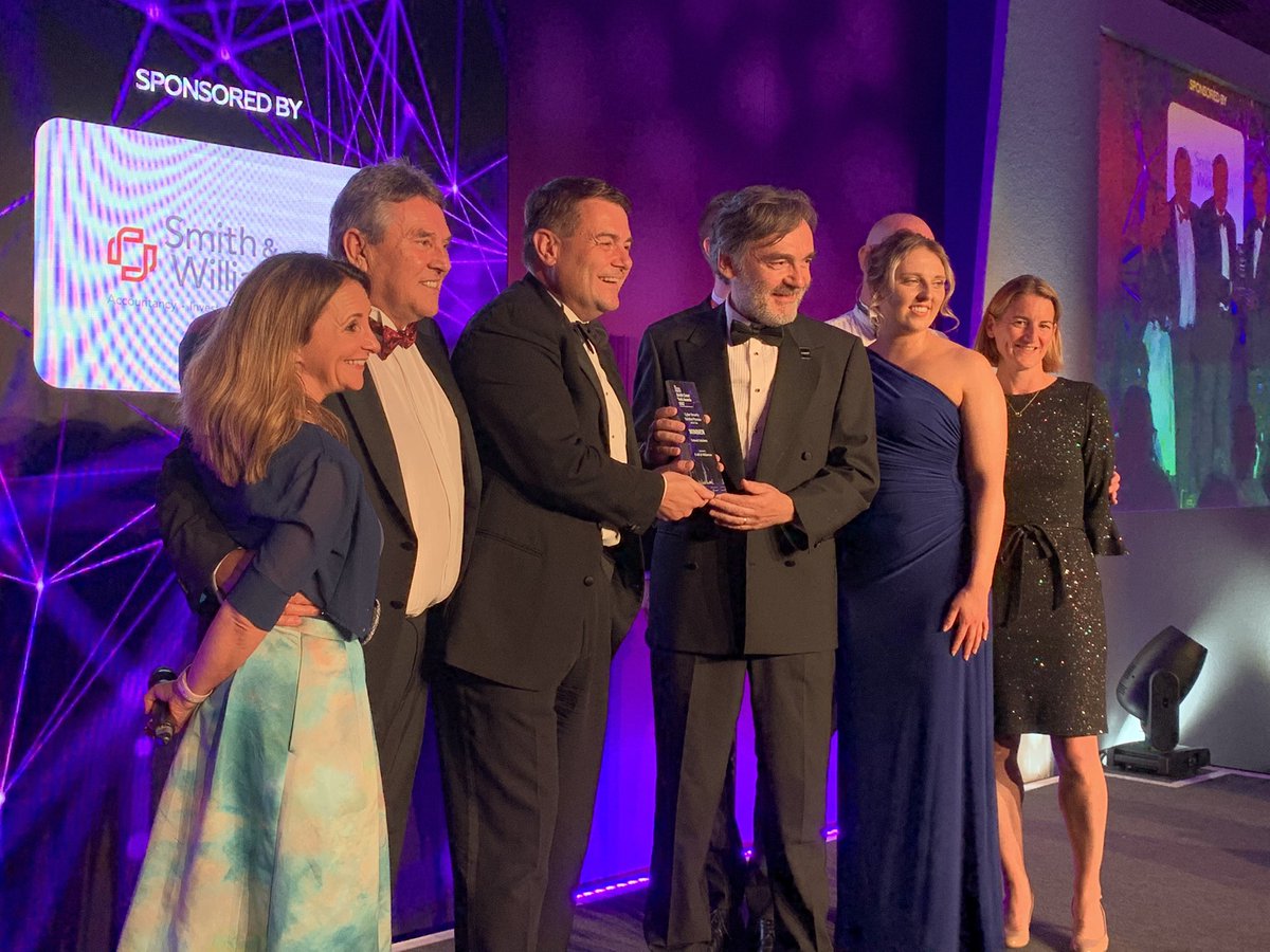 Our second award Cyber Security Solution Provider of the Year sponsored by <a href="/evelynpartners/">Evelyn Partners</a> has been won by <a href="/cobwebsolutions/">Cobweb</a>  – congratulations 🏆🏆 #SCTA #Awards #SouthCoast #AwardEvent