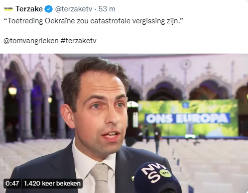 v_geuzen's tweet photo. ah ja op @vrtnws @terzaketv mag natuurlijk #vlaamsbelang Tommeke weer de slimmerik uithangen en dat hij #ukraine geen lid van de #eu wilt maken bewijst dat hij een #puttinpuppet is https://t.co/FrtULhnFOC
