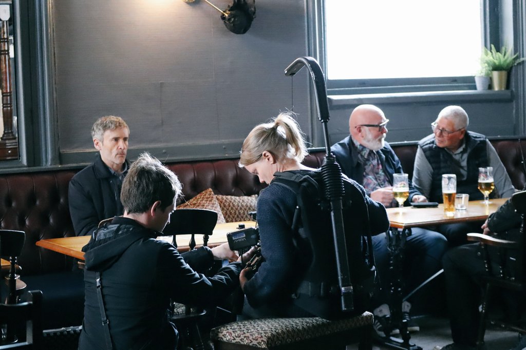 Just uploading more set pics from #TheVisitFilm to IMDB..Now we're in post production I've had time to really think about what we've done..All filmed on location, 80% filmed on the streets in &amp; around #Manchester City Centre &amp; Salford..Top team effort.. 
@Jakesnewvoices #MancMade