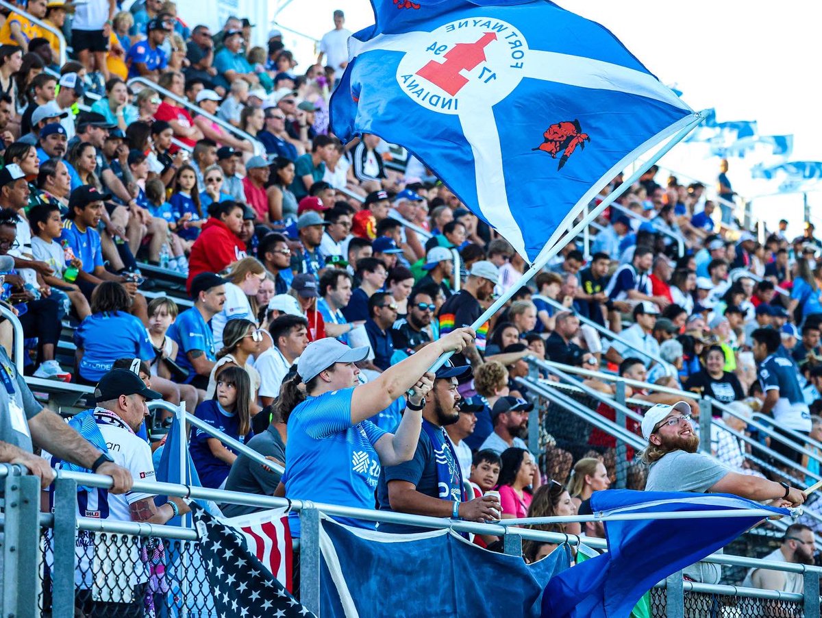 FortWayneFC's tweet photo. Wow! What a turnout yesterday. Thank YOU to all the fans that made it out to see us play @TigresOficial last night! 

#FWFC #Path2Pro https://t.co/fqUJqupD31