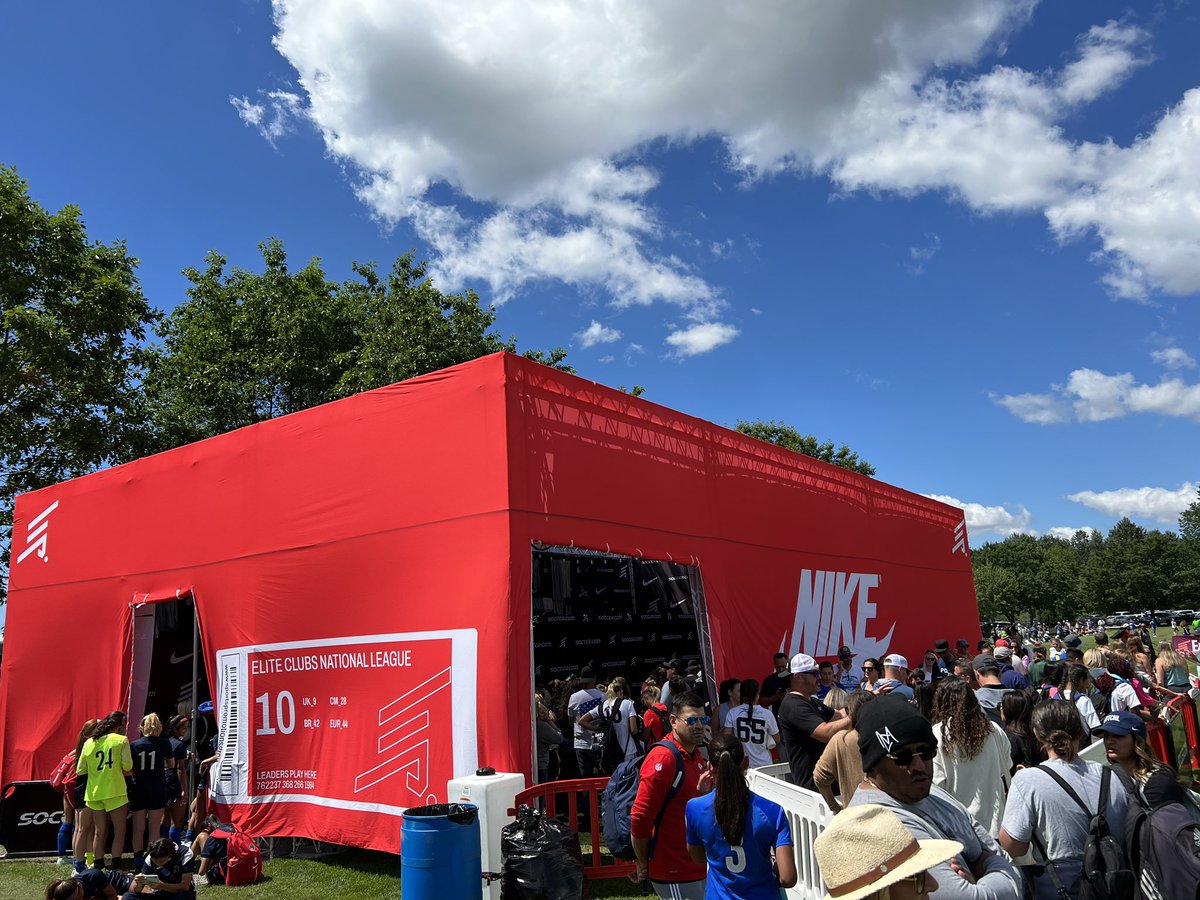 Shopping at the <a href="/Nike/">Nike</a> shoe box store! <a href="/ECNLgirls/">ECNL Girls</a> #soccer #nike