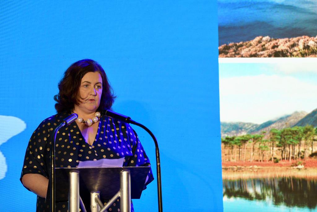 AmericanChamber's tweet photo. What a fantastic night weโre having with our members in @TheGalmont. #AmChamWNW
AmCham President Catherine Duffy delivered an upbeat address on the importance of regional development to our West-North-West members.
Sponsored by @KPMG_Ireland. https://t.co/H3k4mrL80e