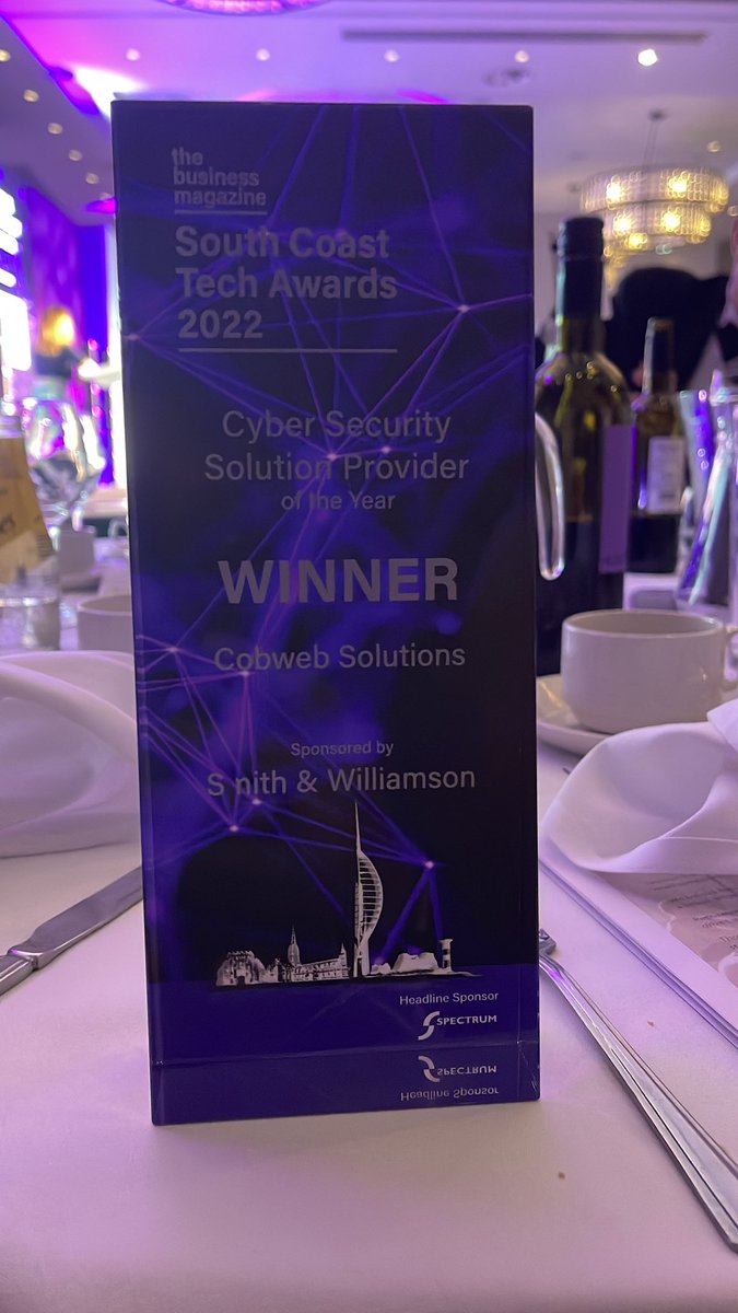 Well done <a href="/cobwebsolutions/">Cobweb</a> winner #scta