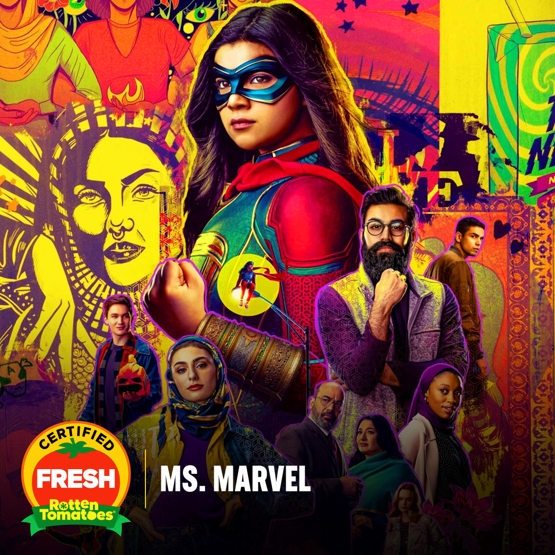 Rotten Tomatoes on Twitter: "#MsMarvel is now #CertifiedFresh at 96% on