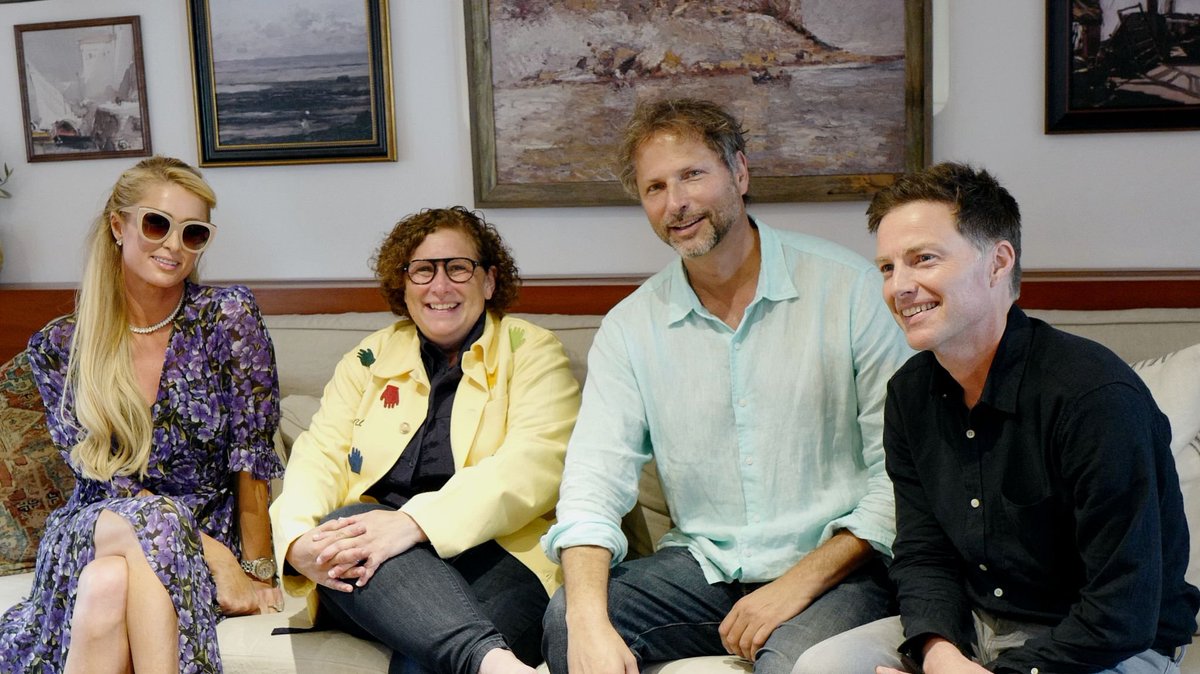 Plot twist! Yep - that's our CEO, <a href="/TheEricPulier/">Eric Pulier</a> talking with <a href="/ParisHilton/">Paris Hilton</a>, and iHeartMedia’s Gayle Troberman and Conal Byrne,about NFTs, Metaverse, and Media. What a crew! 
#CannesLions2022