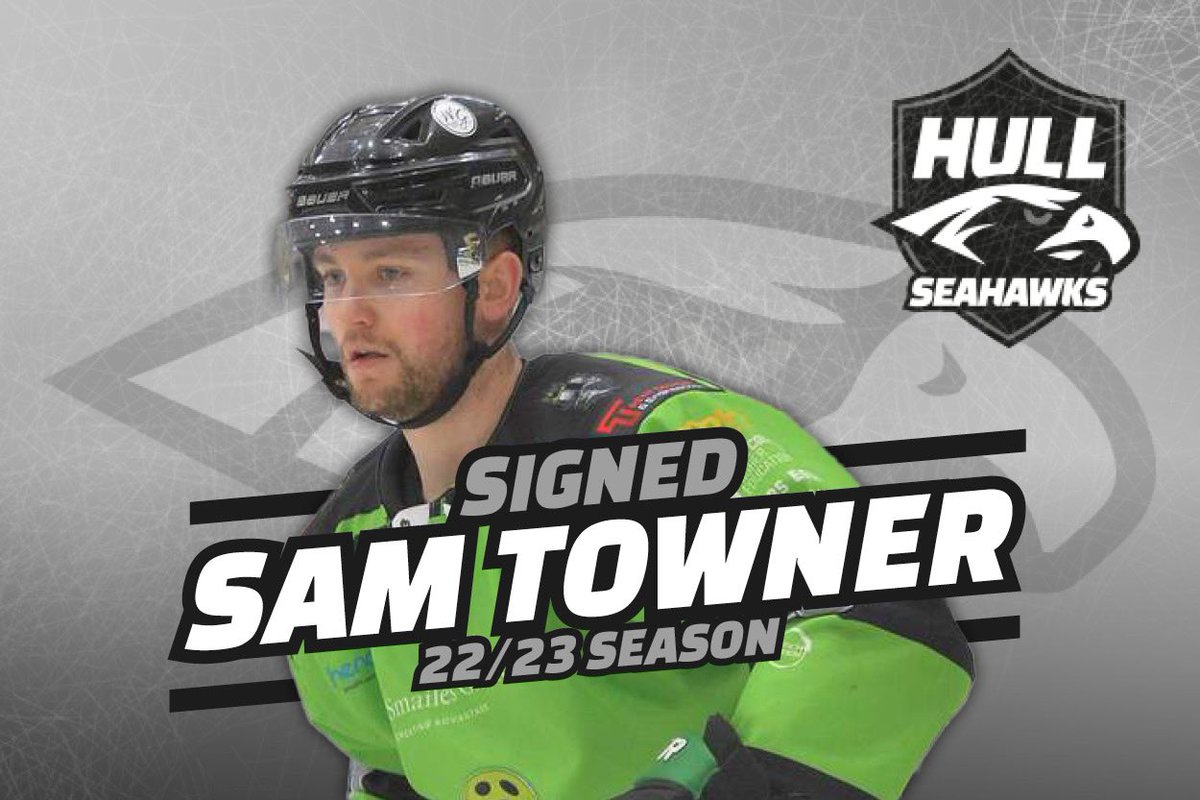 hullseahawks's tweet photo. OFFICIAL: Hull Seahawks are delighted to announce the return of forward Sam Towner to Hull for the upcoming 22/23 season! 🦅

Welcome to the Seahawks, Sam! ⚫️⚪️

Full Story ➡️🔗 https://t.co/ntBMBpg1Pg https://t.co/eKB7iyiIBT