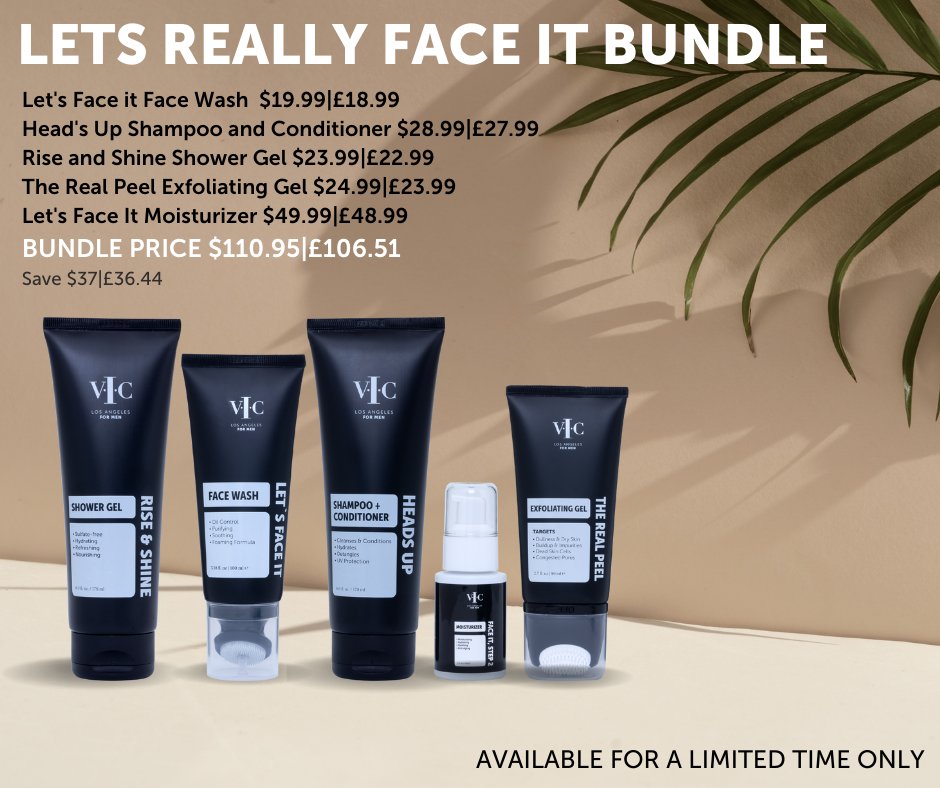 Limited-time men product bundle! Get yours while supplies last! (US &amp; UK only) vicbeautyglobal.com/beautywithcrys…