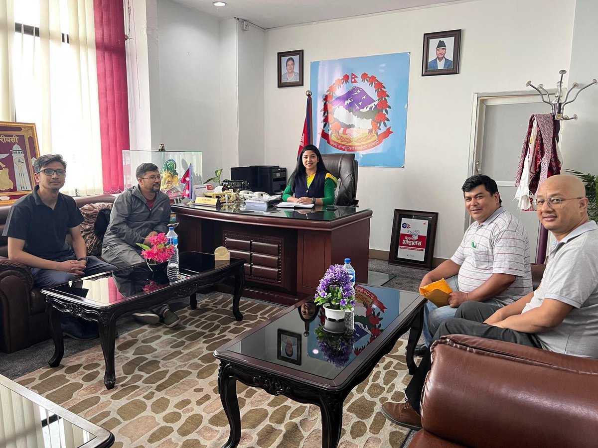 dabuliorg's tweet photo. Our team in Kathmandu met Sunita Dangol, deputy mayor of Kathmandu Metro City, today. The team did a briefing on accomplishments and future plans for language digitization projects.
#nepalbhasa #newarlanguage #languagedigitization #languagedigitisation #endangeredlanguages https://t.co/eQqy02mUm1