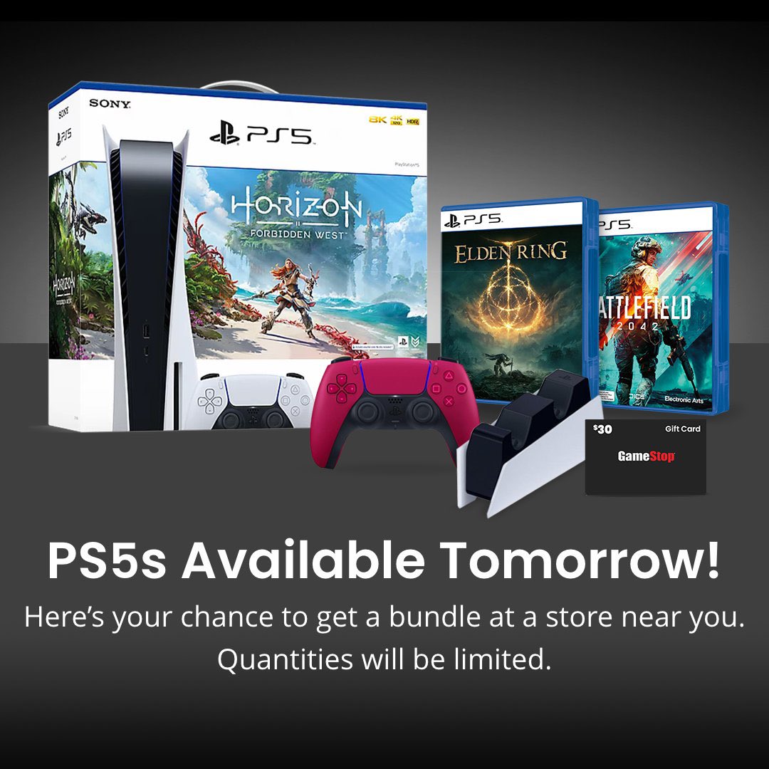 PS5 Stock Alerts on Twitter "News PS5 bundles will be available at