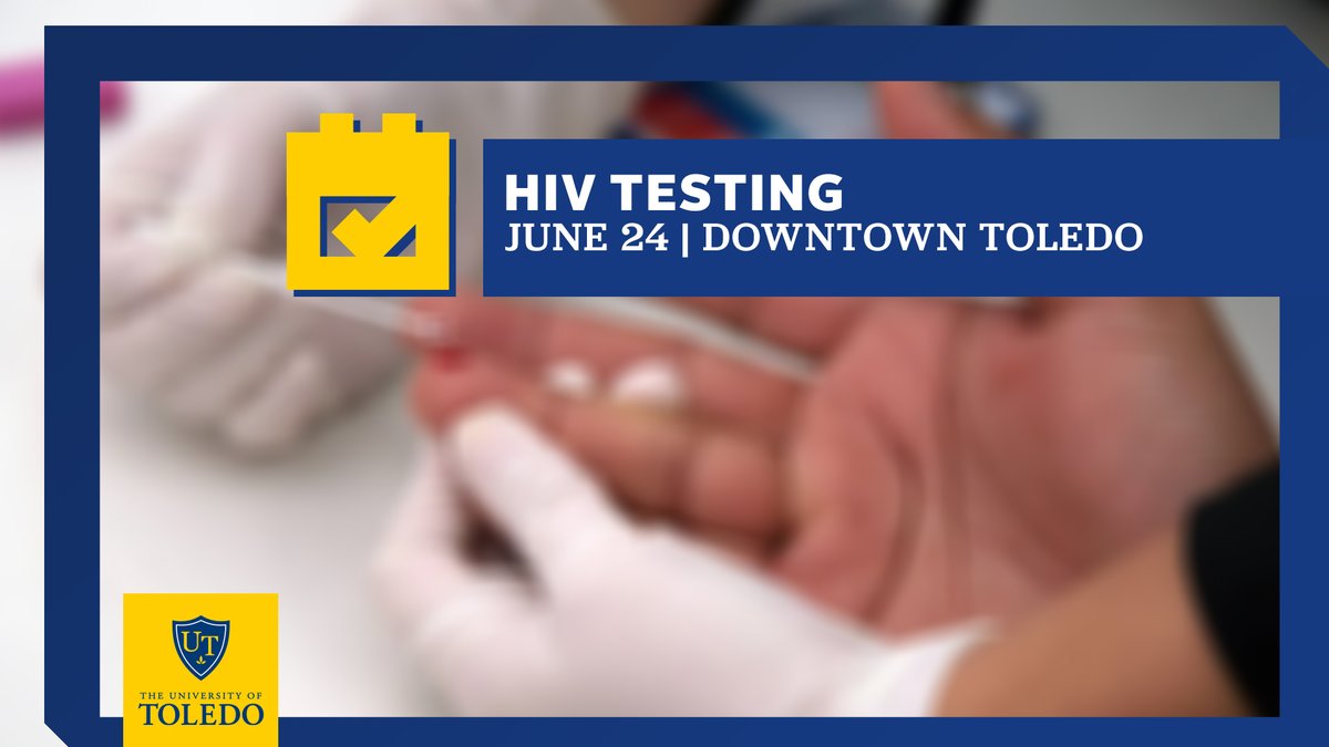 UToledo's tweet photo. The Ryan White Program at The University of Toledo Medical Center is hosting a free and confidential HIV screening event tomorrow night at Georgjz419 in downtown Toledo from 9 – 11 p.m. https://t.co/vfphRsu5Tk https://t.co/fS5NgsXxDP
