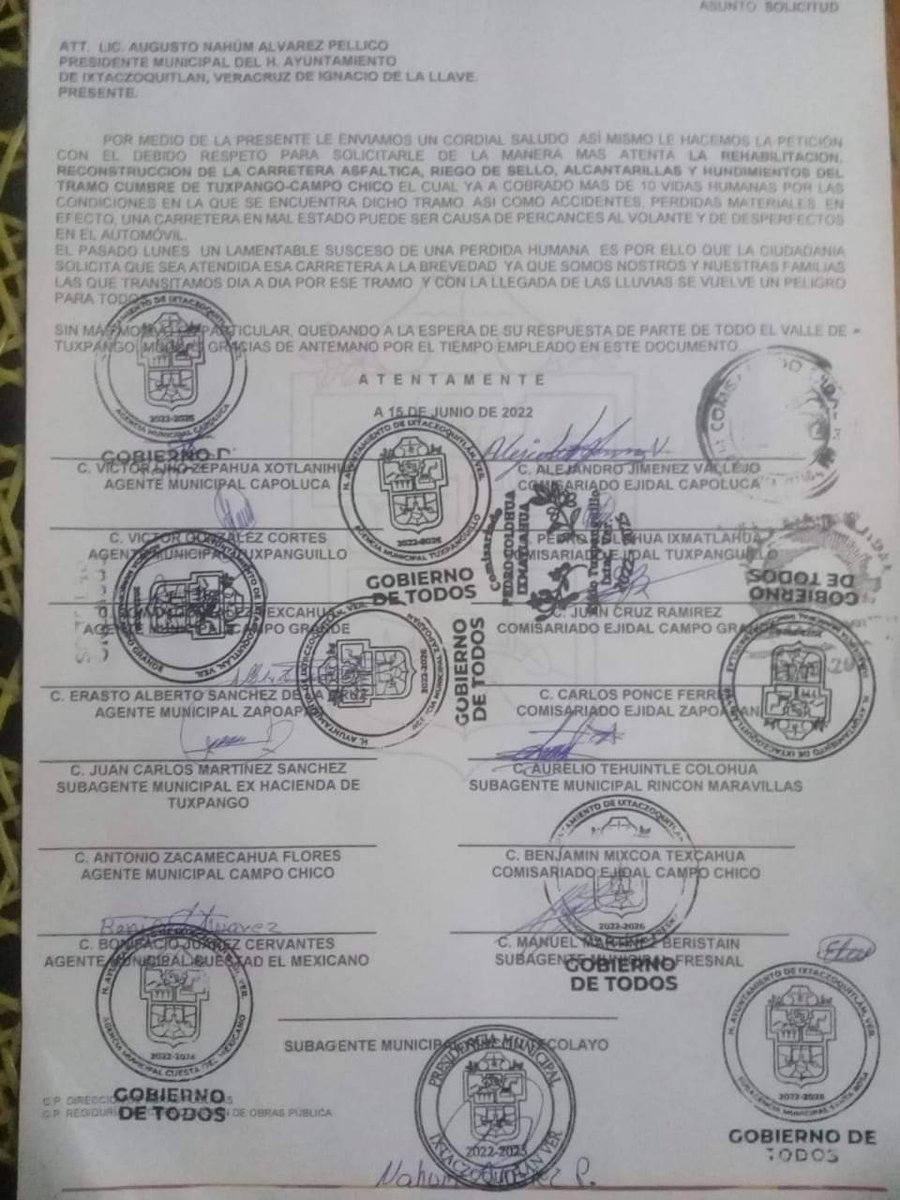 Cómo residente del Valle de Tuxpango me uno a la exigencia. Se solicita la urgente intervención de Protección Civil del Estado de Veracruz. <a href="/PCEstatalVer/">Secretaría de Protección Civil de Veracruz</a>