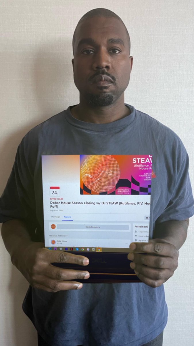 See you tomorrow @ Aquarius, Zagreb on Dobar House Season Closing w/ DJ Steaw!

#Zagreb #kanye #dobarhouse