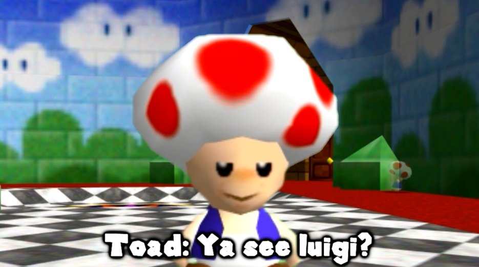 64MachinimaOOC's tweet photo. i think.... i think toad is missing a few screws https://t.co/3lZJ4y7YmX