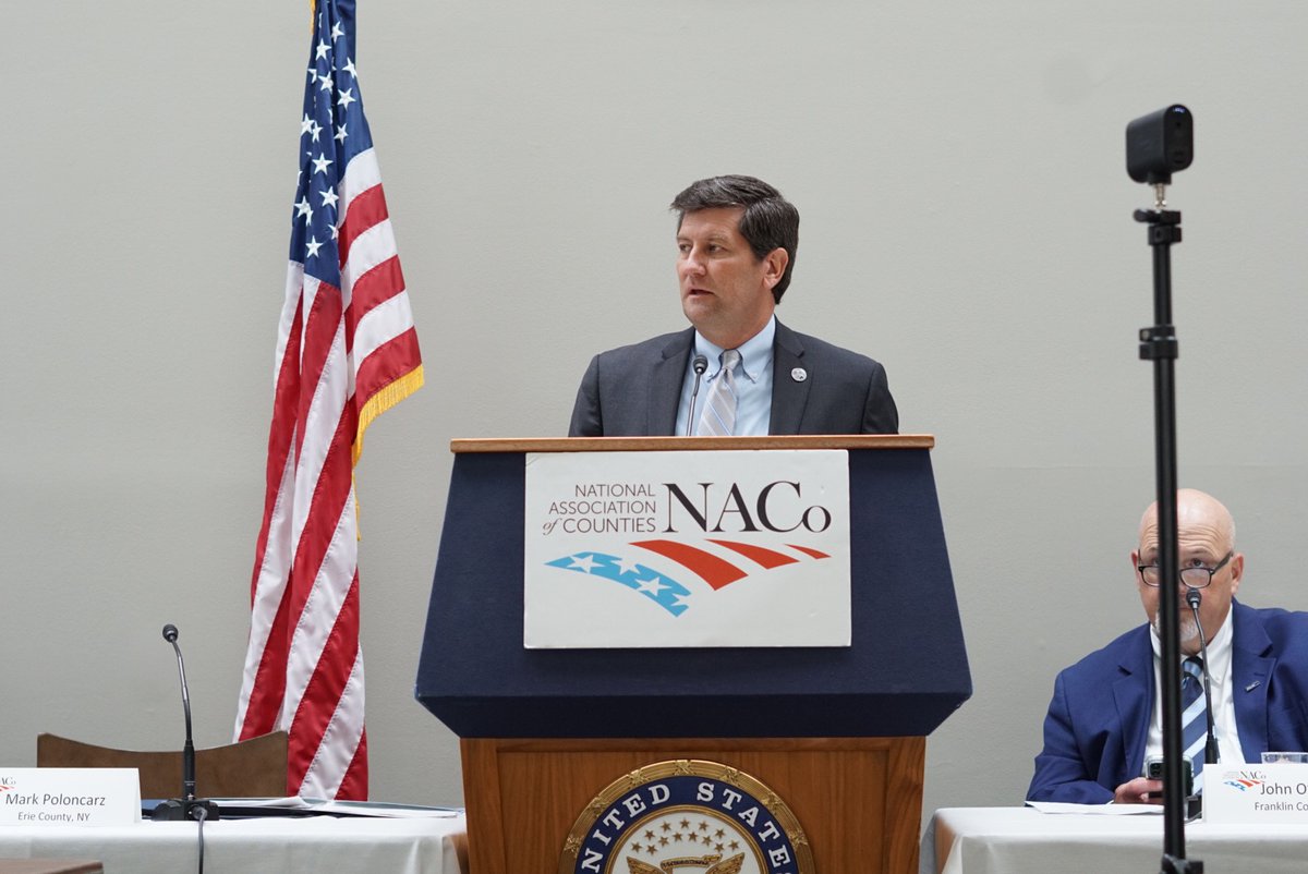markpoloncarz's tweet photo. After the White House meeting, I joined my @NACoTweets colleagues at the US Senate for a hearing on counties' American Rescue Plan investments. I discussed how our Office of Health Equity, created using ARPA, assisted in the mental health and food response to the Tops Shooting. https://t.co/UsIEOykMYD