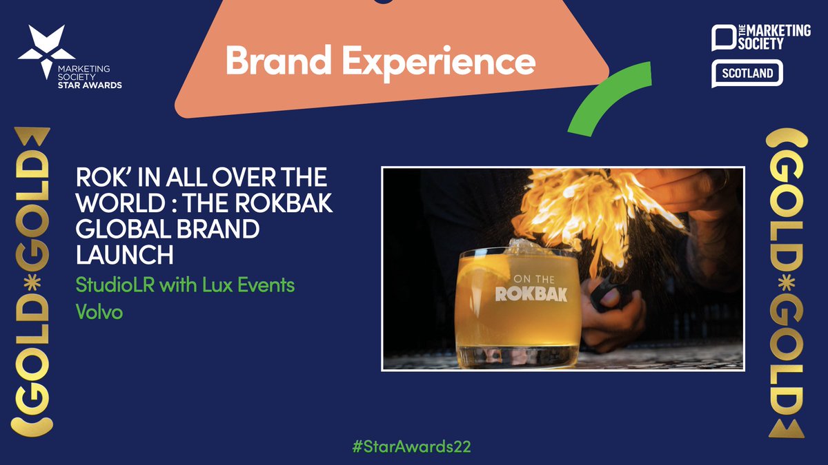 ⭐ Scooping GOLD for Brand Experience is <a href="/studioLR/">StudioLR ... standout brands & campaigns</a> with <a href="/luxeventsltd/">Lux Events</a> / <a href="/rokbak_haulers/">Rokbak</a> for ‘Rok’in All Over The World: The Rokbak Global Brand Launch’ - congratulations! #StarAwards22