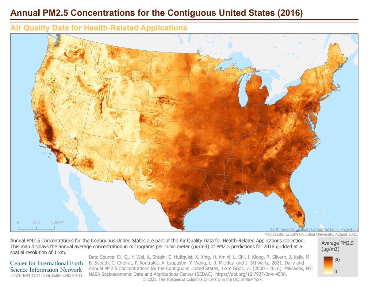 Liuhua Shi (@liuhua_shi) on Twitter photo Amazing news! Our daily 1-km PM2.5, NO2, and ozone predictions across the contiguous US (2000-2016) have been published on NASA SEDAC. #JoelSchwartz Please feel free to download: sedac.ciesin.columbia.edu/data/collectio…
Hyperlocal 50-m PM2.5 species data are on the way (researchsquare.com/article/rs-174…). Amazing news! Our daily 1-km PM2.5, NO2, and ozone predictions across the contiguous US (2000-2016) have been published on NASA SEDAC. #JoelSchwartz Please feel free to download: sedac.ciesin.columbia.edu/data/collectio…
Hyperlocal 50-m PM2.5 species data are on the way (researchsquare.com/article/rs-174…).