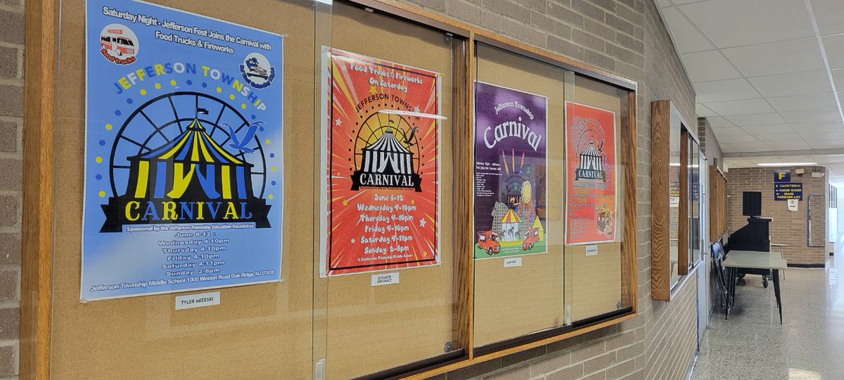 EcolorSystem's tweet photo. Customer Highlight: Jefferson Twp High School designed and printed these colorful carnival posters with their eColor Poster Printer! @JTHSMediaCenter https://t.co/Sa5mlkxlkq