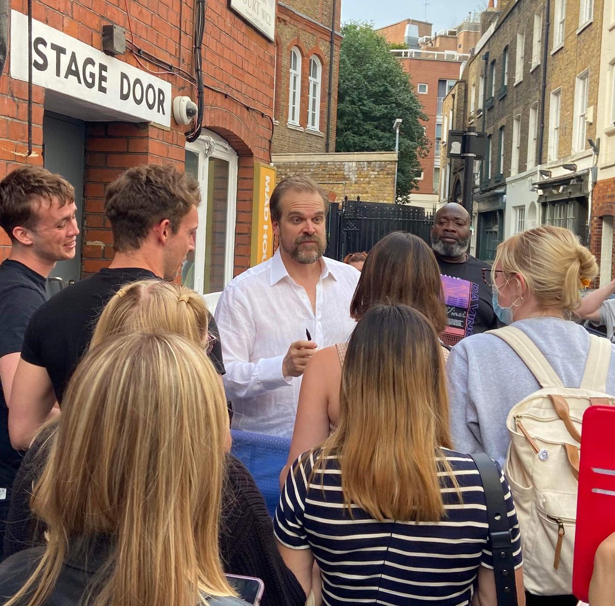 Mad House was an absolutely breathtaking piece of theatre, if you haven’t seen it already - GET TICKETS!! So inspiring. AND meeting <a href="/DavidKHarbour/">David Harbour</a> at stage door was the cherry on top. Such a wonderful, wholesome man 😁