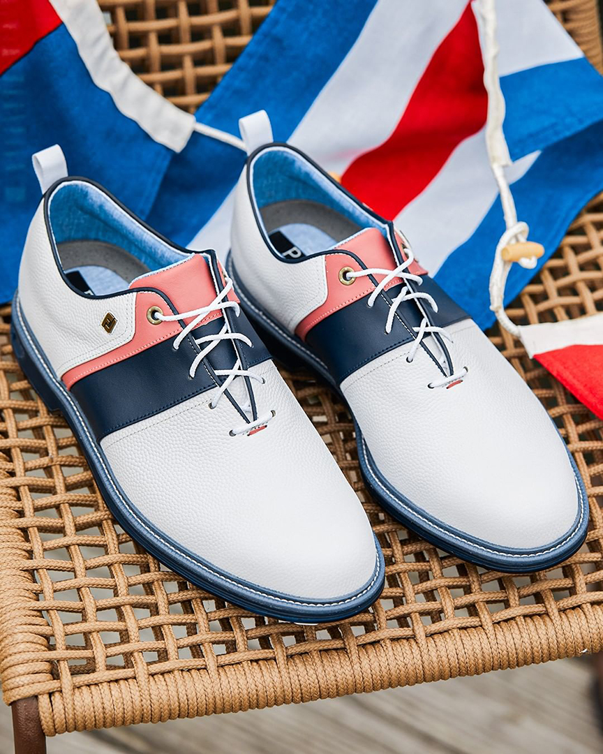 Limited Edition #FJPremiereSeries inspired by New England Summers! ⚓ 🕶️ ⛵ 

Check out the crystal clear Pulsar spikes from #Softspikes!

#FJSummerClassics #Golf #PGATour #PGA #NewEngland

📸 : @FootJoy