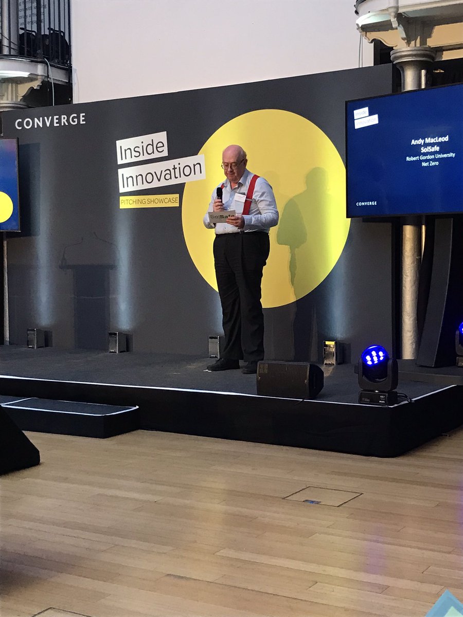 ConvergeC's tweet photo. Only two more pitches left to go in this round & up next is Andy MacLeod @RobertGordonUni with #SolSafe - a plug-in, zero carbon, energy-efficient storage boiler that can directly replace existing #fossilfuel boilers or supplement #heatpump systems #InsideInnovation https://t.co/MPXAcvEED4