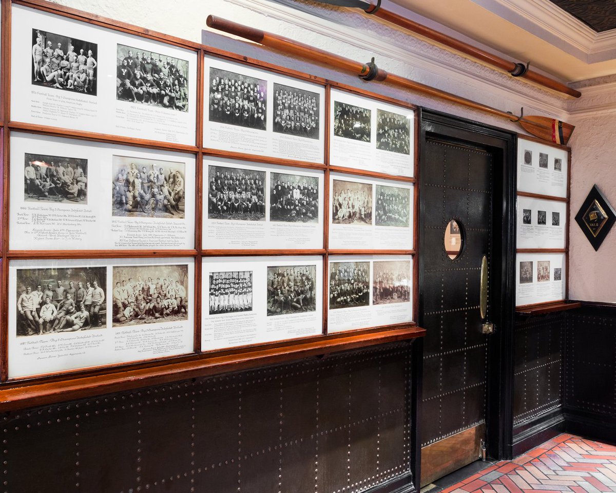 YaleClubNYC's tweet photo. Get your daily dose of Yale history in the Main Bar, decorated with wooden oars and team photos of Yalies dating back to the 1800s.

#YaleClubNYC #TBT #MainBar #YaleAthletics #Bulldogs https://t.co/nzGDJGd1oZ
