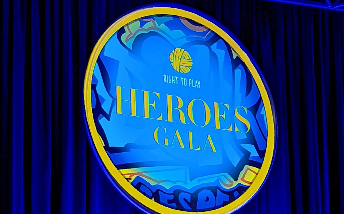 RightToPlayCAN's tweet photo. After a two-year hiatus, the #RTPPHeroesGala returned last night and raised an incredible $3.1 million dollars in support of programs that protect, educate, and empower children in 15 countries around the world, including Indigenous communities here in Canada! https://t.co/cnkQ5c4oOP