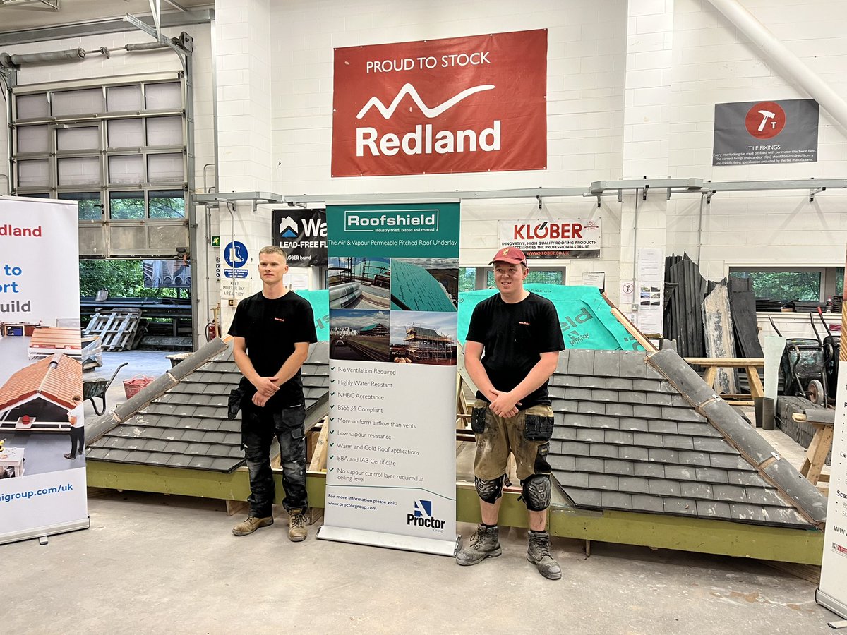 Great job by Ben Jones and Oliver Greenwood Skillbuild Regional Heat at Bolton College. That completes the Roof Slating and Tiling Regional Heats the SkillBuild Finals will be up at Edinburgh College in November.