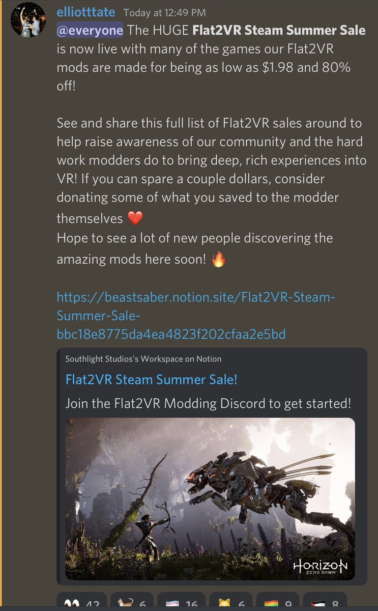 ModcastVR's tweet image. News from @elliotttate1 on the Flat2VR modding community discord! #VR #flat2VR @IamVRan @DrGregVR