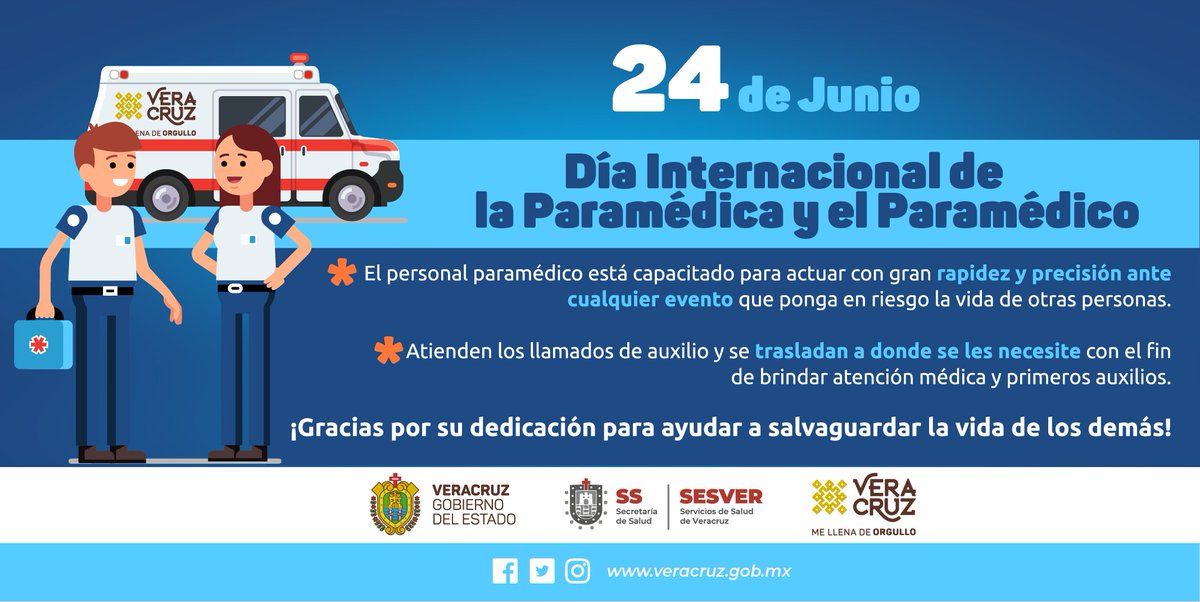 Secretaría de Salud de Veracruz on Twitter: "🗓️ 24 de junio | Día