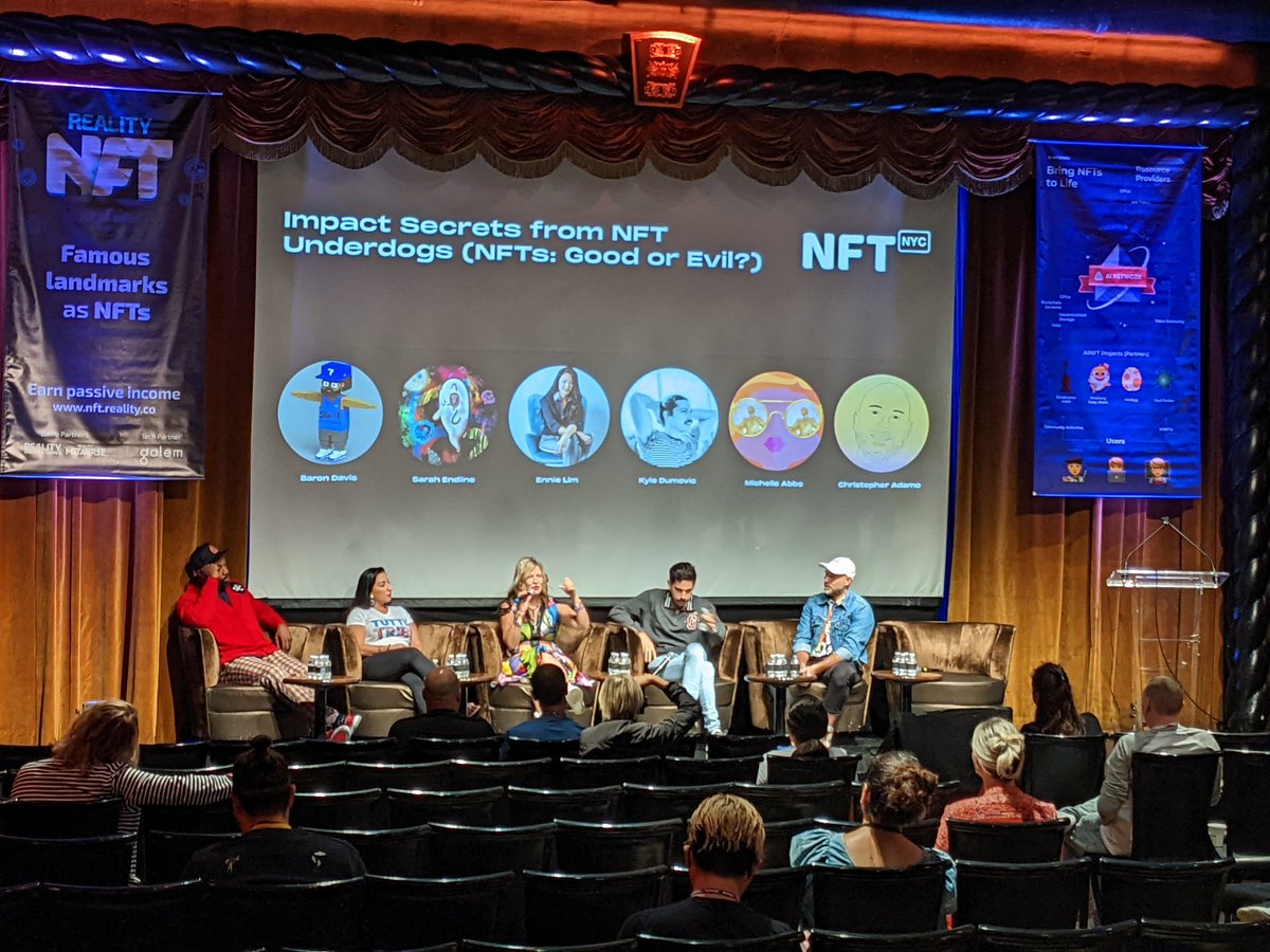 waynester5's tweet photo. Many great talks, #nft visionaries, thanks #NFTNYC

@marylai_co @IgnisArtHaus @frankynines @RealSupDucks @BaronDavis @XanderESims @CryptoFlossing @NaiboVisuals @NatalieTrevonne @PunkAngelsNFT @WingDude https://t.co/aIKUOH6icp