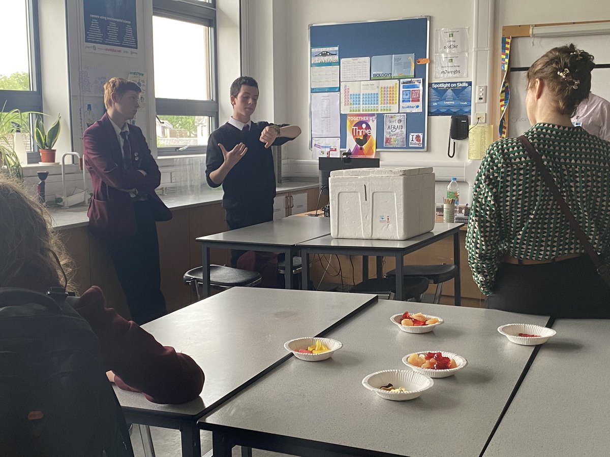 StrathavenBio's tweet image. One of our fantastic biologists, Toby, shared his expert knowledge and brought in a small sample of some of the exotic animals he keeps 🐍 🦎 🦋
