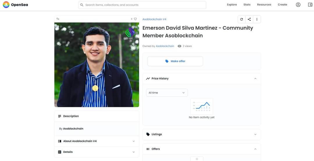 EmersonDavidSi5's tweet image. ¡Que maravillosa noticia! Además de ser un gusto enorme poder ser un Community Member de Asoblockchain Colombia. 🤩

Como Community Member ahora tengo mi foto de perfil en OpenSea como NFT, ahora iré a bajar mi propia foto como NFT en Metamask 😎 #bitcoin #crypto #asoblockchain