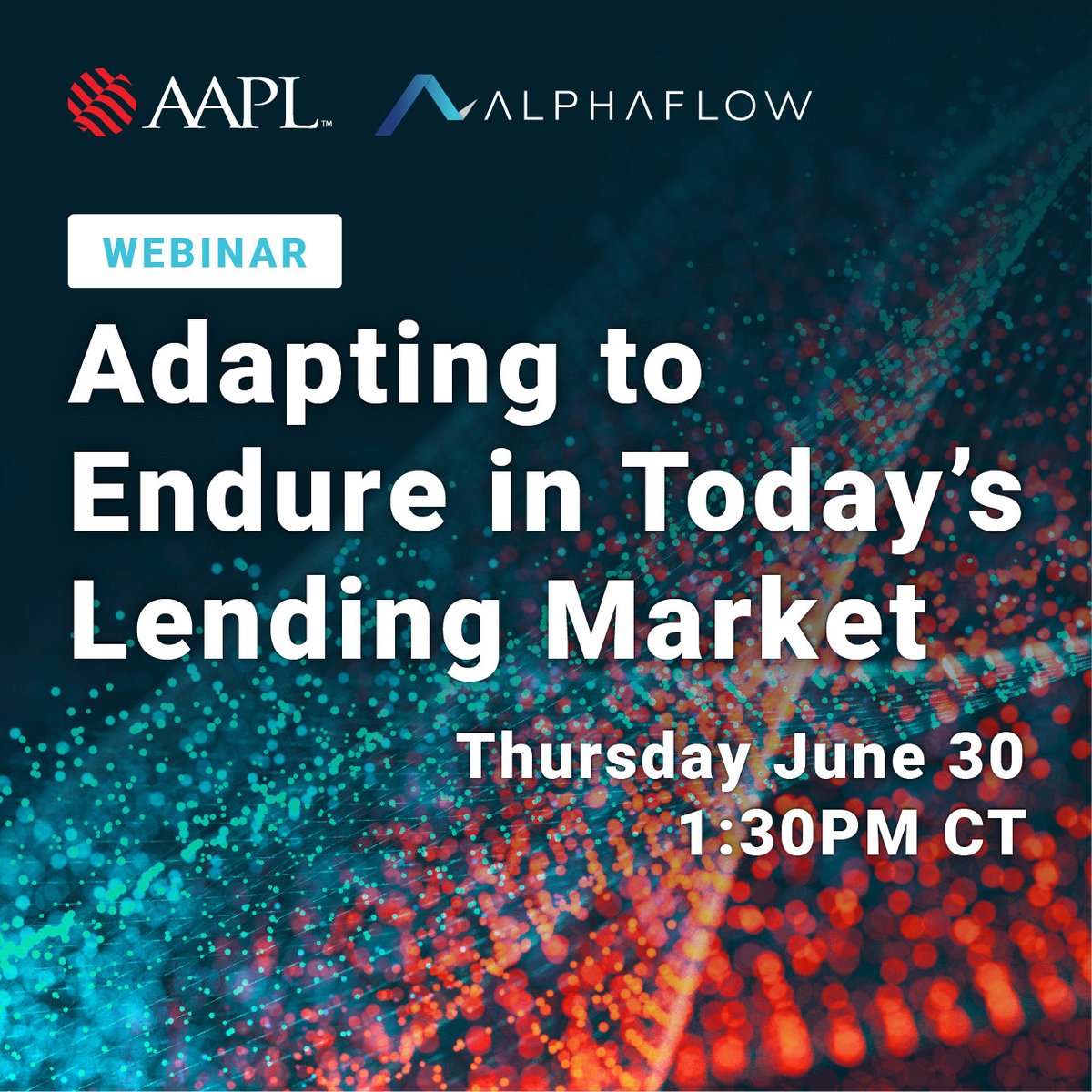 AAPLOnline's tweet photo. Join us 6/30 as Ray Sturm at @AlphaFlow leads the convo to dig into the strategies that will make sure the world inside your private lending company keeps up with changes in the world outside. Register➡️ https://t.co/zuNJTmYIZw #privatelending #AAPL #YourAssociationAtWork https://t.co/v8DkBOIcbf