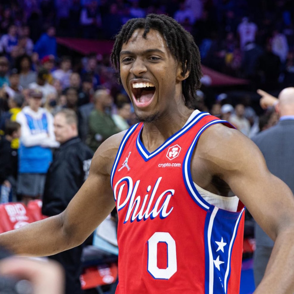 TheHoopCentral's tweet photo. Report: Philadelphia views Tyrese Maxey as a “franchise cornerstone and virtually untouchable,” via @PaulHudrick. https://t.co/xB308rOEEK