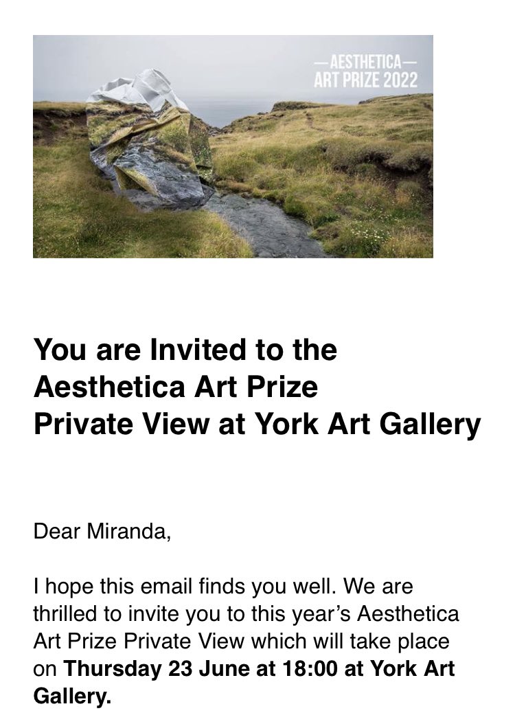 MirandaLopatkin's tweet photo. Happening ..  right now…! pleased to say my photograph  ‘Future Calling’ will be screened @YorkArtGallery from tonight until 18th September. *Chuffed to be an @AestheticaMag art prize longlisted artist.* 📷🎞X https://t.co/V5NOCUZ6Fv