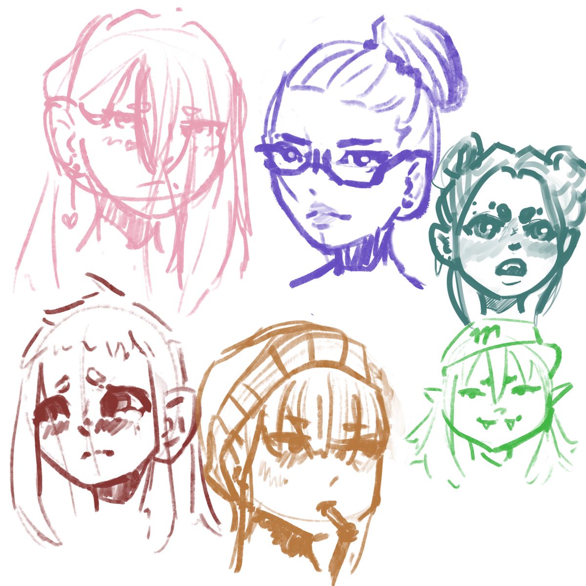 Dia_Beetroot's tweet photo. Sum faces because i need to do more different personalities https://t.co/snBjflMpbk