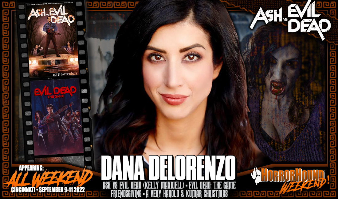 horrorhound's tweet photo. We are excited to announce the addition of Dana DeLorenzo (Ash vs. Evil Dead) to the guest list for HorrorHound Weekend: Cincinnati, taking place Sept 9-11, 2022.

Discount pre-sell tickets are now live at https://t.co/V1UL1UEzOR.

#evildead #aod #game #deadite https://t.co/N6uqWYguOF