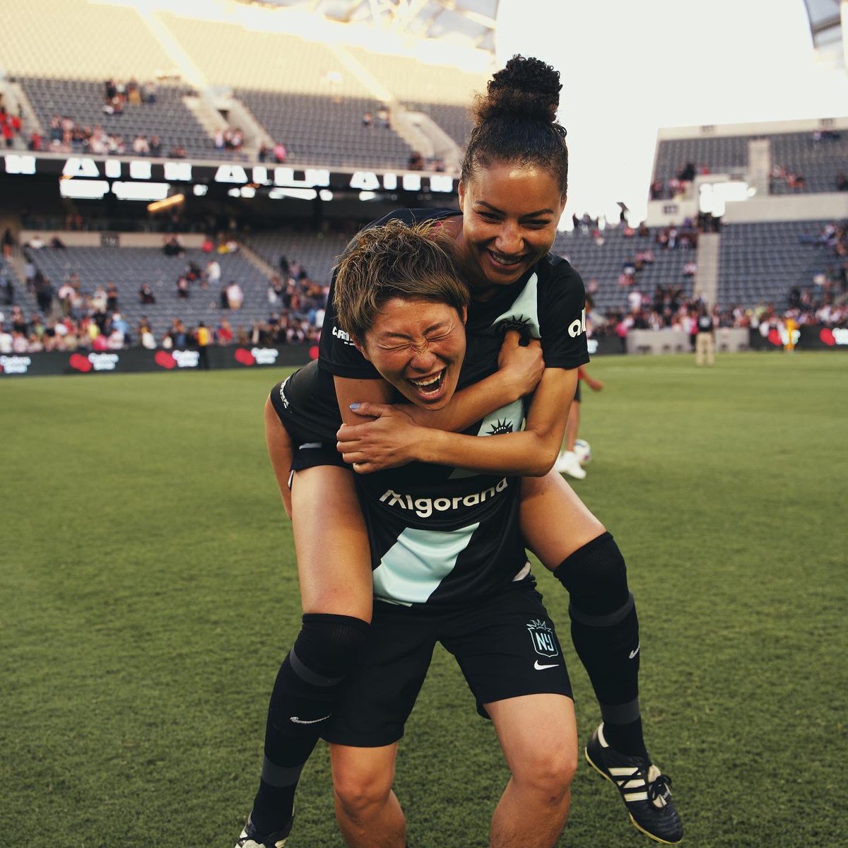 GothamFC's tweet photo. 50 years of Title IX have brought us this far, but we still have so much further to go.
Join us in the pledge to fight for equity and justice by advocating for strong Title IX enforcement. Go to https://t.co/o9JyTZz9J3 to learn more.
#DemandNine #EquityForEveryone #TitleIX https://t.co/lZRZbZUw5E