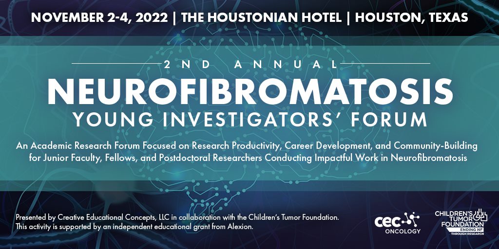 The 2nd Annual #NFYIF Call for Abstracts is officially OPEN! If you're a Jr Faculty, Fellow, or Post doc conducting active research in #NF, submit your work for a chance to go to Houston in November!

Submit an Abstract: ce.ceconcepts.com/NFYIF2

#NF1 #NF2 #Schwannomatosis