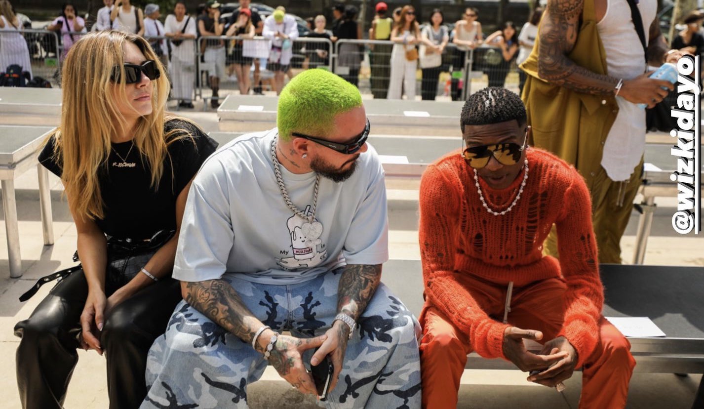 Wizkid Source on X: 6/23: J BALVIN and Wizkid at the Rick Owens SS23  fashion show in Paris.  / X