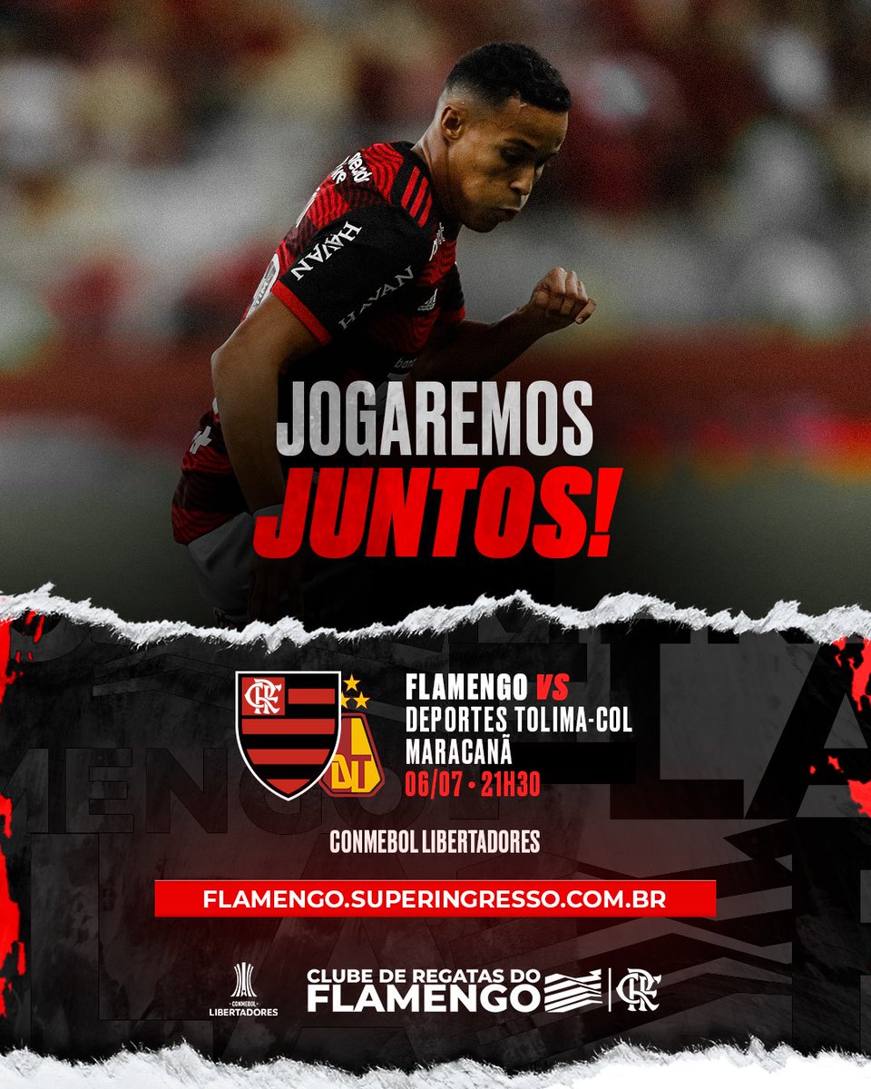 Flamengo x Tolima  CONMEBOL Libertadores - AO VIVO 