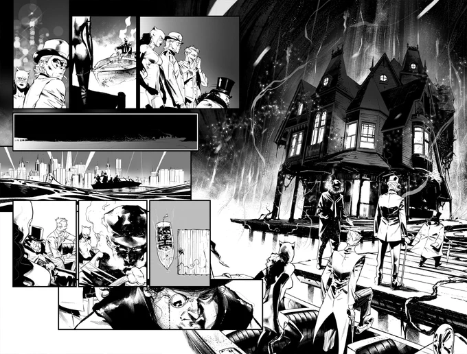 that moment when the Batvillains met THE DESIGNER.. Then Joker laughs at him and well, it doesn't end very well, you know... #batman 90 my first batman issue ever! with master  @JamesTheFourth in the script! :) 