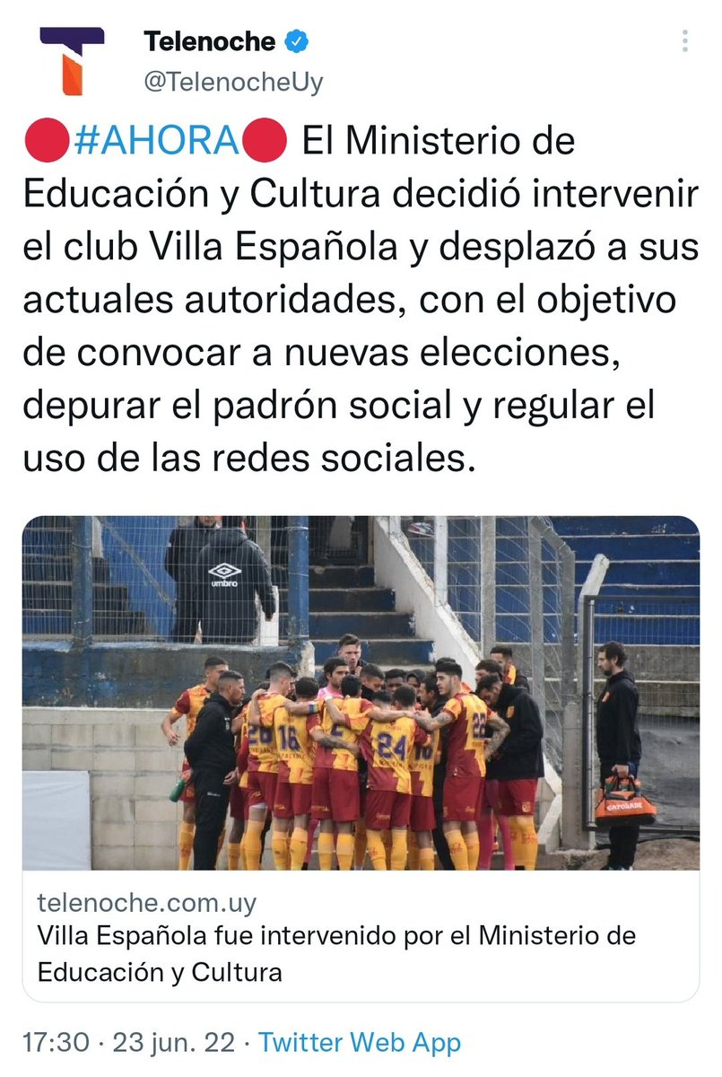 AlfTuitea's tweet photo. ¿Intervienen un club para "regular el uso de las redes sociales"?

Pero que es este disparate autoritario?! https://t.co/E1ZropSdFb